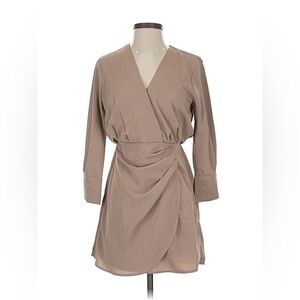 211. NWOT Women’s Abercrombie & Fitch Taupe Long Sleeve Dress Size S